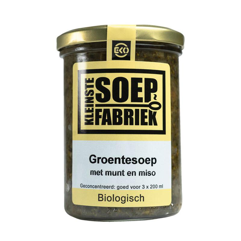 Groentesoep met munt+miso van Kleinstesoepfabriek, 6 x 400 ml